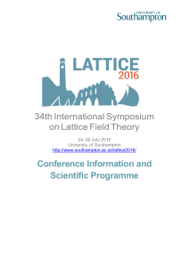34th International Symposium on Lattice Field Theory Conference