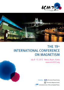 THE 19th INTERNATIONAL CONFERENCE ON