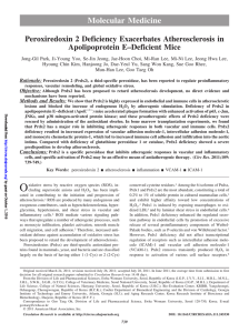 Peroxiredoxin 2 Deficiency Exacerbates Atherosclerosis in