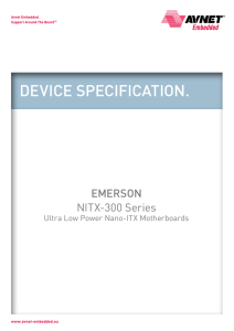 NITX-300 NanoITX Motherboard from Emerson