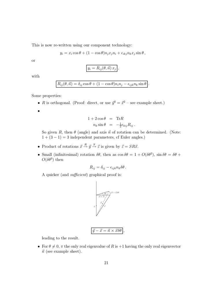 Yi Xi Cos8 1 Cos8 N Jxjni ǫikjnkxj Sin 8 Or Yi Rij 8