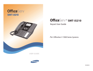 SMT-i5210 User Guide - Samsung Communications Centre