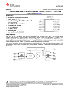 12-Bit 4-Channel Serial-Output Sampling Analog-to