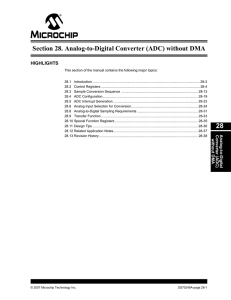 Section 28. Analog-to-Digital Converter (ADC) without DMA