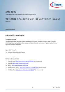 XMC4000-Versatile Analog to Digital Converter (VADC)