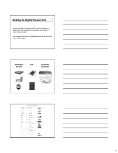 Analog-to-Digital Converters