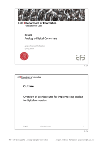 Analog to Digital Converters