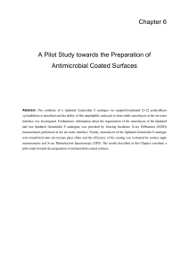 Chapter 6 A Pilot Study towards the Preparation of Antimicrobial