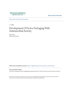 Development Of Active Packaging With Antimicrobial Activity