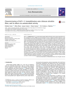 Characterization of hLF1в€“11 immobilization onto chitosan ultrathin