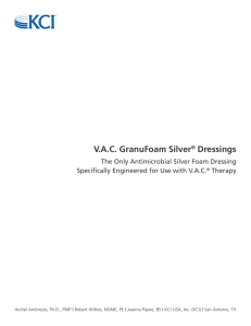 VAC GranuFoam Silver® Dressings