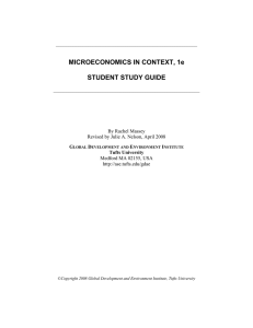 MICROECONOMICS IN CONTEXT, 1e STUDENT
