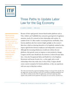 Three Paths to Update Labor Law for the Gig Economy