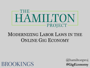 MODERNIZING LABOR LAWS IN THE ONLINE GIG ECONOMY