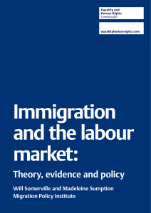 Immigration and the labour market