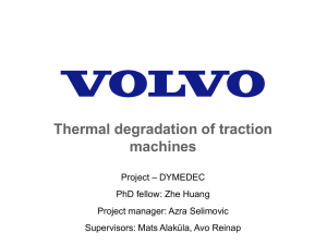 Thermal degradation of traction machines