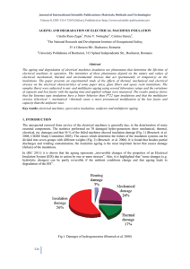 ageing and degradation of electrical machines insulation