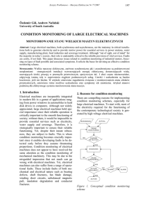 condition monitoring of large electrical machines