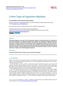 A New Type of Capacitive Machine