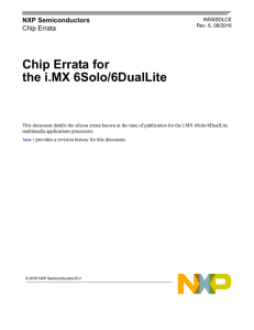 Chip Errata for the i.MX 6Solo/6DualLite