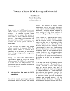 Towards a Better SCM: Revlog and Mercurial