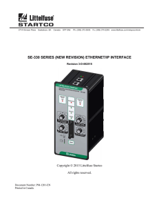 SE-330 Series EtherNet/IP Interface Manual Rev 3-D