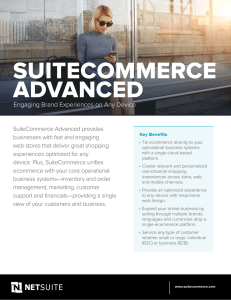 SuiteCommerce Advanced