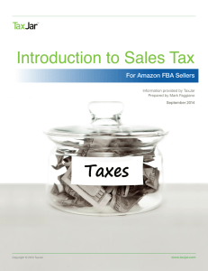 Introduction to Sales Tax