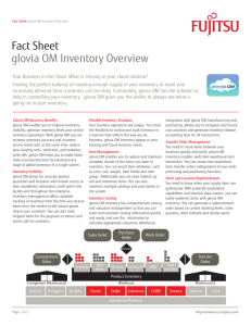 Fact Sheet glovia OM Inventory Overview
