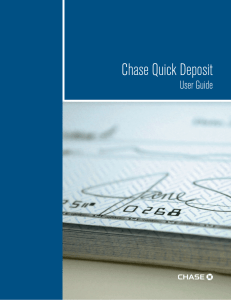 Chase Quick Deposit User Guide