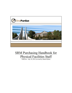 SRM handbook - Purdue University