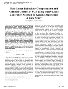 Non-Linear Behaviour Compensation and Optimal Control of SCR