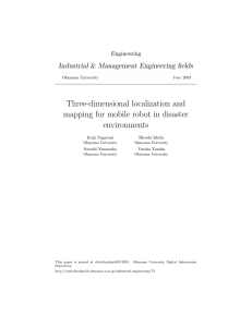 Three-dimensional localization and mapping for mobile robot in