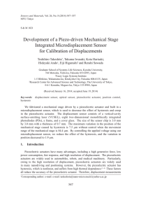 Development of a Piezo-driven Mechanical Stage Integrated