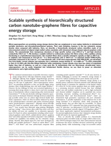 Scalable synthesis of hierarchically structured carbon nanotube