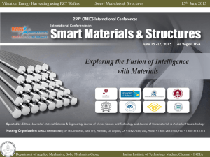 Vibration Energy Harvesting using PZT Wafers Smart Materials