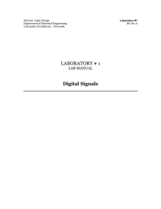 Lab 1 -- Digital Signals - Department of Electrical and Computer