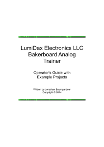 LumiDax Electronics LLC Bakerboard Analog