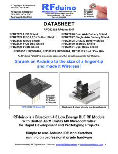 Rfduino Datasheet