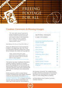 freeing footage for all - Creative Commons Australia