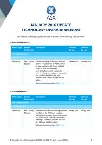 0032.16.01 - Technology Upgrade Release Notice – January