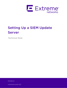 Setting Up a SIEM Update Server - Documentation