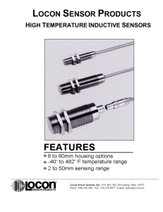 High Temperature Inductive Proximity Sensors