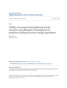 Validity of consumer-based physical activity monitors and calibration