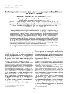 Bioethanol production from micro-algae, Schizocytrium sp., using