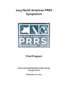 2015 North American PRRS Symposium