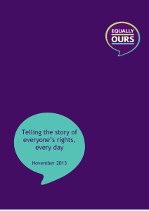 Telling the story of everyone`s rights, every day