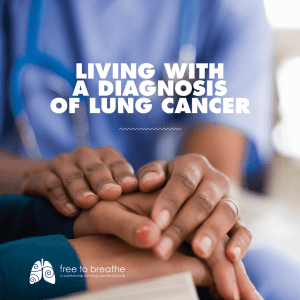 living with a diagnosis of lung cancer