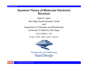 Quantum Theory of Molecular Electronic Structure