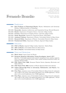 cv - Fernando Brandao